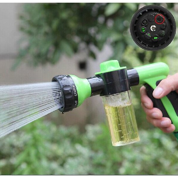 Spraymunnstykke for hageslange, høytrykksskumvasker Bilvannpistol rengjøringsverktøy for bilvask, plantevanning, kjæledyrdusj