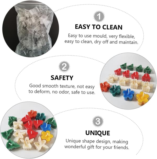 Julelys Plastforme Væger DIY Aromaterapi Lysfremstillingsforsyninger til Håndværk Ferie