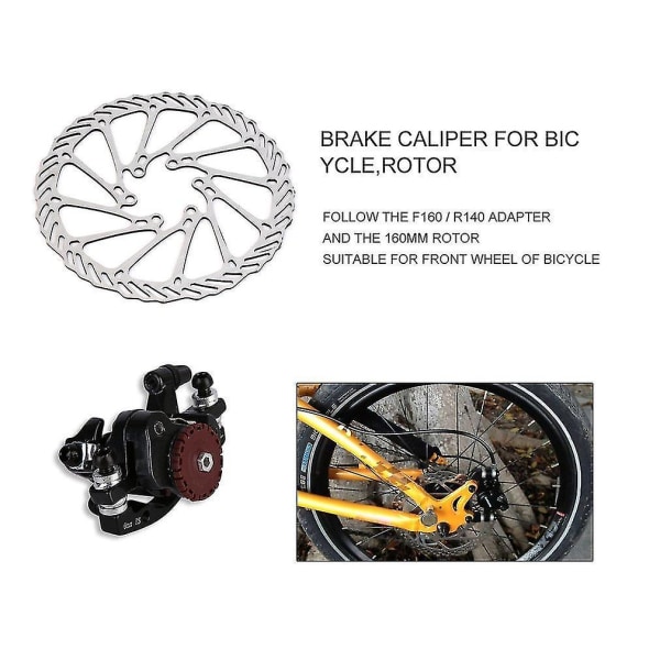 BB7 MTB-bromsar Skivbroms Mekanisk Fram + 160mm Rotor