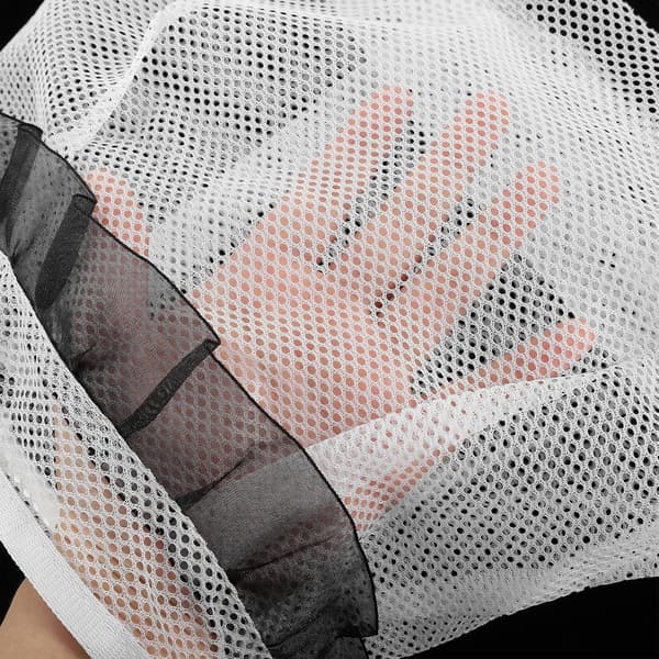 Mesh vaskepose Klesklype oppbevaringspose med krok Sammenleggbar Slitasje- og bruddbestandig Polyester Pp