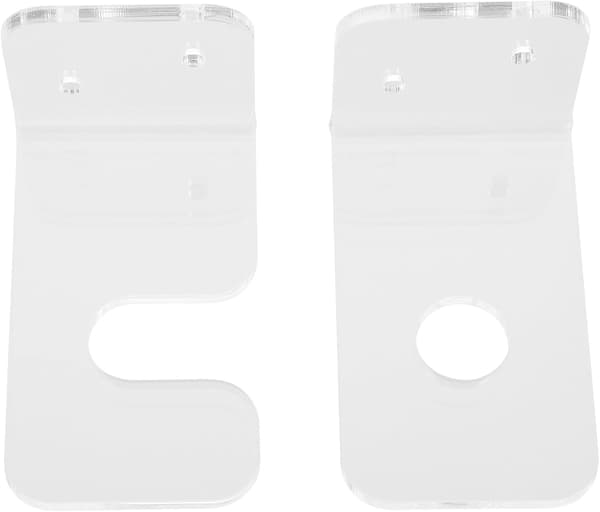 1 par akryl gitarr väggställ gitarr displayhållare platsbesparande robust för bas väggmontering 8x5x5cm