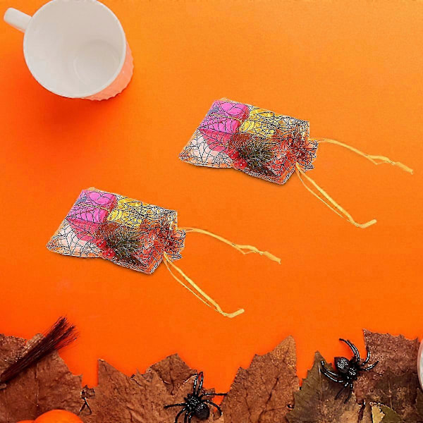 100 stk Halloween Organza Gaveposer Party Favor Gaveposer Slikposer