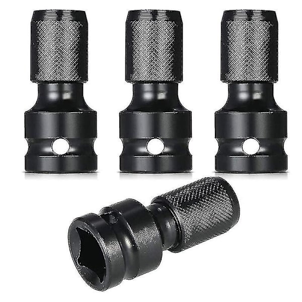 Kompatibel med 4 stk. Impact Adapter 1/2 Kvadratisk Drev til 1/4 Hex Skaft Sokkel Adapter