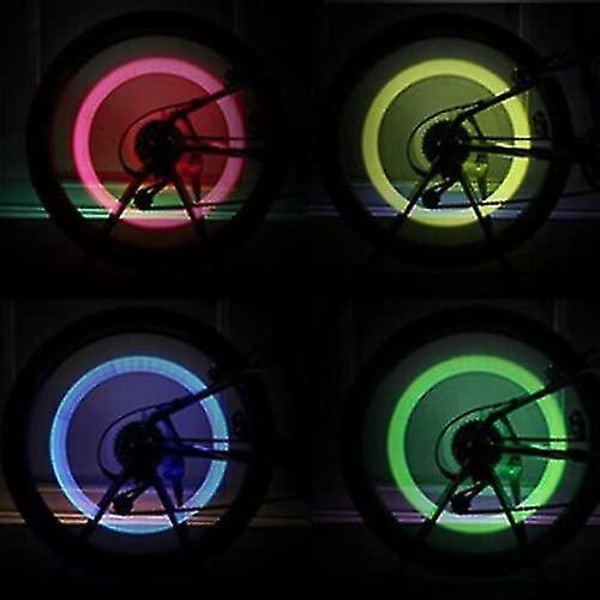 LED Flash Dæk Hjul Ventil Cap Lys Bil Cykel Cykel Motor 8ac0 | Fyndiq