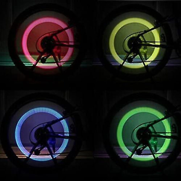 LED-vilkkuvanrenkaiden venttiilin korkkivalo autolle, pyörälle ja moottoripyörälle