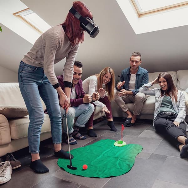 5 stk. 60 mm golf træningsbolde bløde svampetræningsbolde til indendørs udendørs baghave golftræning assorteret stil