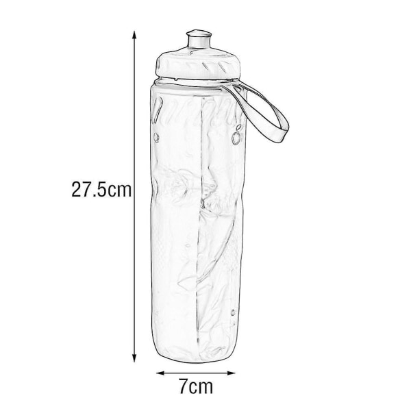 Bärbar Isolerad Cykelvattenflaska för Utomhus 710ml