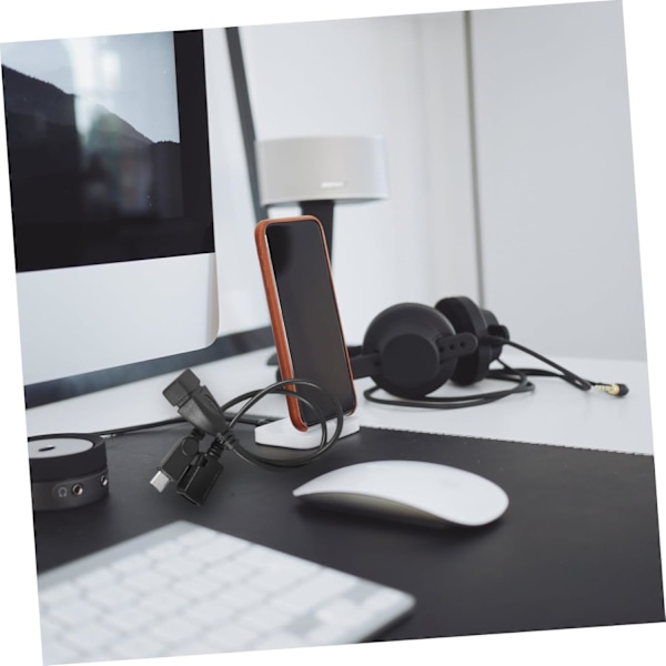 Micro USB till USB-A OTG Adapter Dubbel Port Svart Kompatibel Mobiler Surfplattor Lätt att Bära
