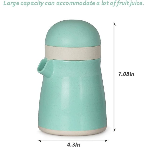 Manuel Citruspresser med 450ml beholder, dobbeltfunktion citronpresser, BPA-fri manuel frugtpresser til forskellige frugter, opvaskemaskine sikker