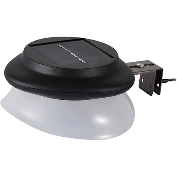 Solcellslampa för vägg utomhus, varmvit, staketbelysning för terrass, ytterdörr, vägg och LED-dekorativ lampa, vattentät (varmvit) (1 st)