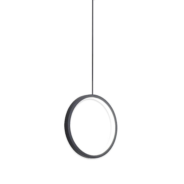 20 cm:n pyöreä riippuvalaisin, alumiini, LED, moderni