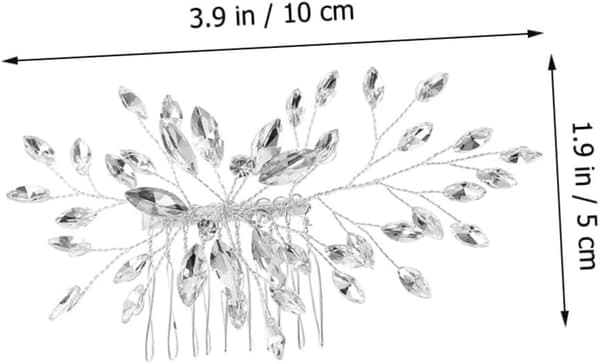 Brudkam Strass för Bröllop Håraccessoarer Elegant Hårspänne