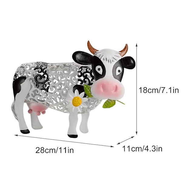 Daisy Cow Havefigur Intelligent Lampe Vandtæt 28x11x18cm