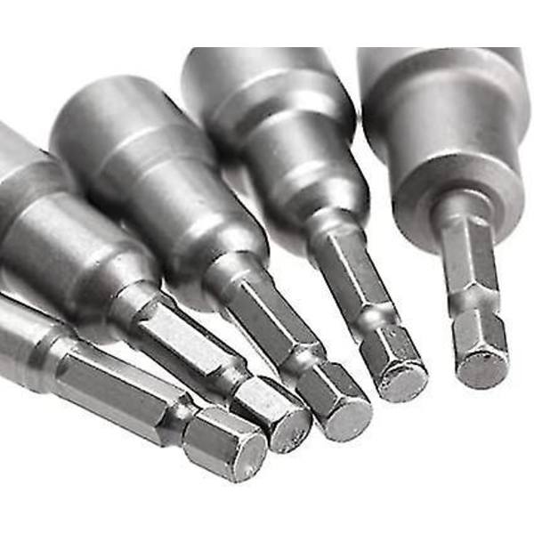 10 st Hex-hylsor med magnetisk mutterdragare 6 mm