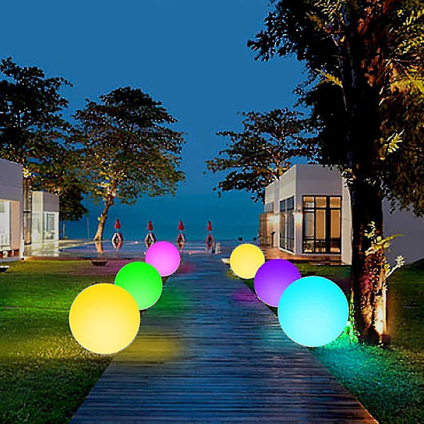 Zk-pool Toys 40cm LED-lysende strandball med 16 farger lys for festspill utendørs dekorasjoner