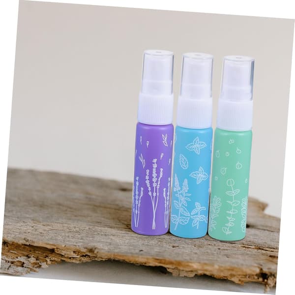 6 st eteriska oljeflaskor läckagesäkra glassprayflaskor parfymprovflaskor håroljebehållare för resor