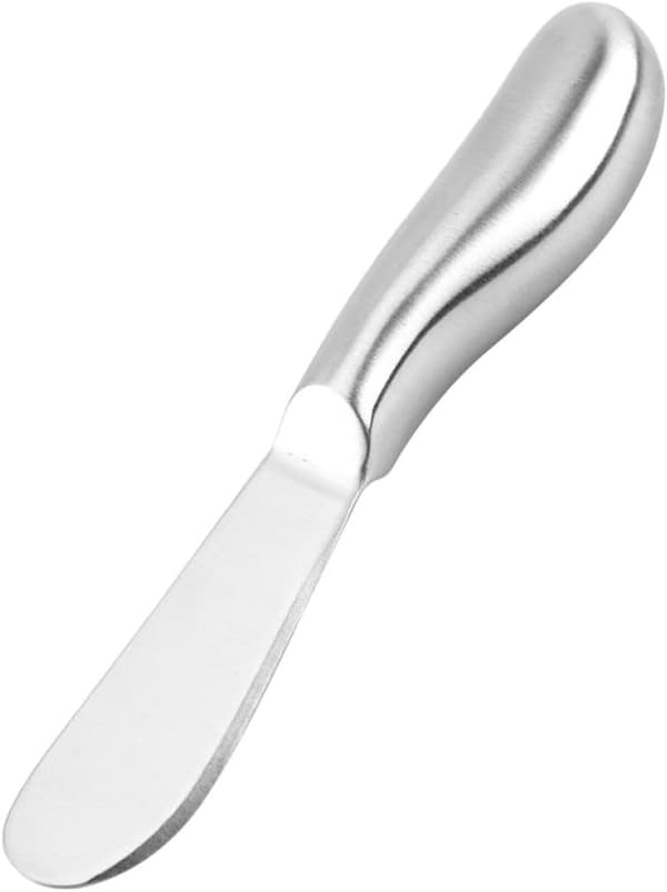 2 st smörknivar och ostknivar i rostfritt stål med lättskött design