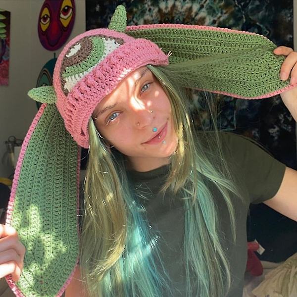 Sød Daglig Beanie Strikket Hatte Smukke Varme Vinterhætter Dyreører Design