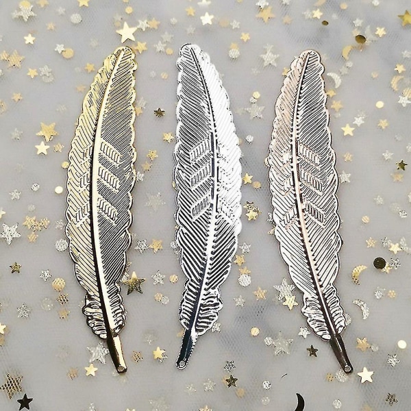 Nail Art Photo Tool Feather, Feather Metal Bookmark Feather Bookmark