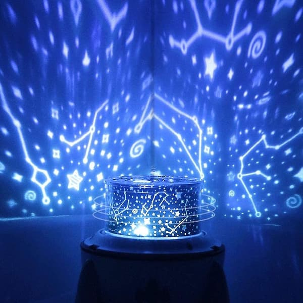 Dimmbar Planet Magic Projektorlys Soveromsdekor Stjerneunivers Nattelys