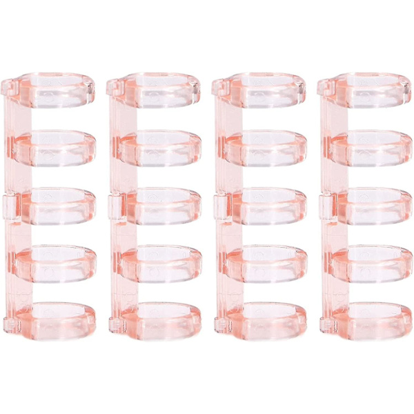 Lösa blad-bindring med ringbindningshål (rosa) (6 st)