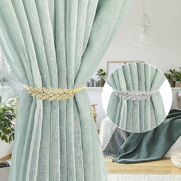 2 Pack Curtain Verho Säädettävä koristeellinen metalliseos verhohihnat  Verhopidike ba15 | Fyndiq