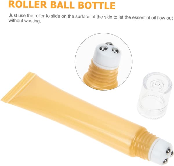 2 st 20g eterisk olja rollerflaskor och ögonkrämsdispensertuber