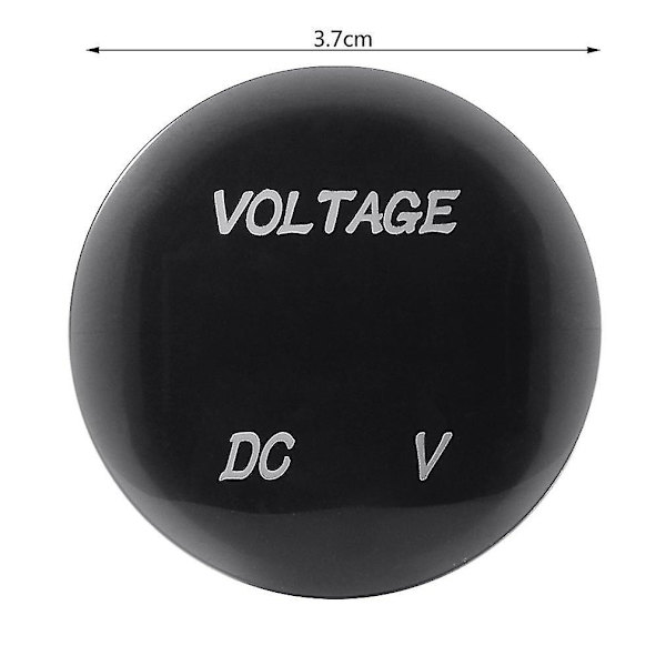 12-24V Bil LED Batterimonitor Digital Volt Termometer
