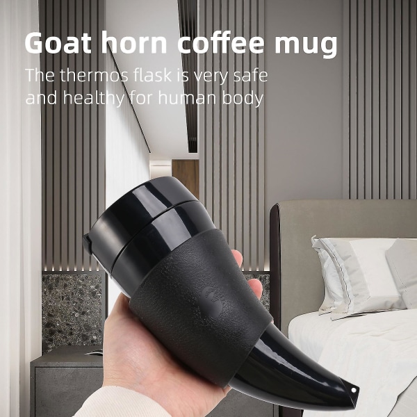 Horns Kaffe Kanne 230ml Rustfritt Stål Vakuumkopp Termos Te Kopper Reise Par Vannflaske Med R