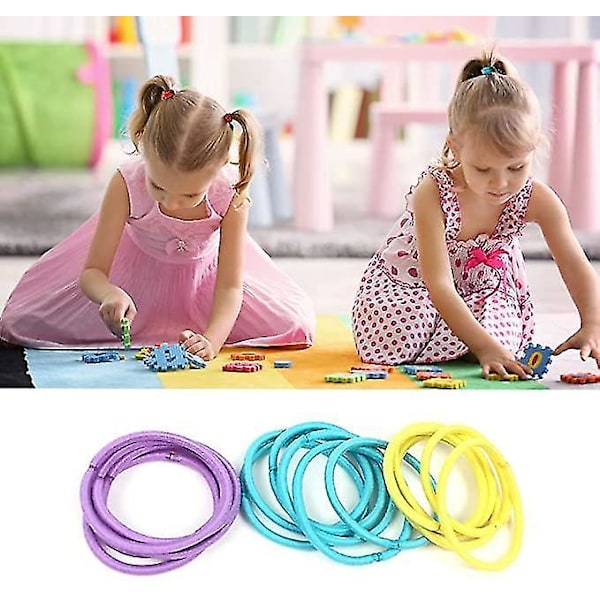 Snygga Multifärgade Elastiska Hårband Flickor Dotter Hårband