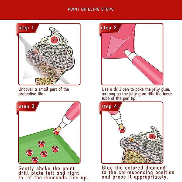 Joulu Blind Box Set 15kpl DIY Timanttimaalaus Avaimenperä Ripus Avaimenperä Timantti Kirjonta Lapsille