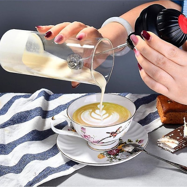 Electric Milk Easy Skummer Visp Drikkemikser Kaffe Sjokolade