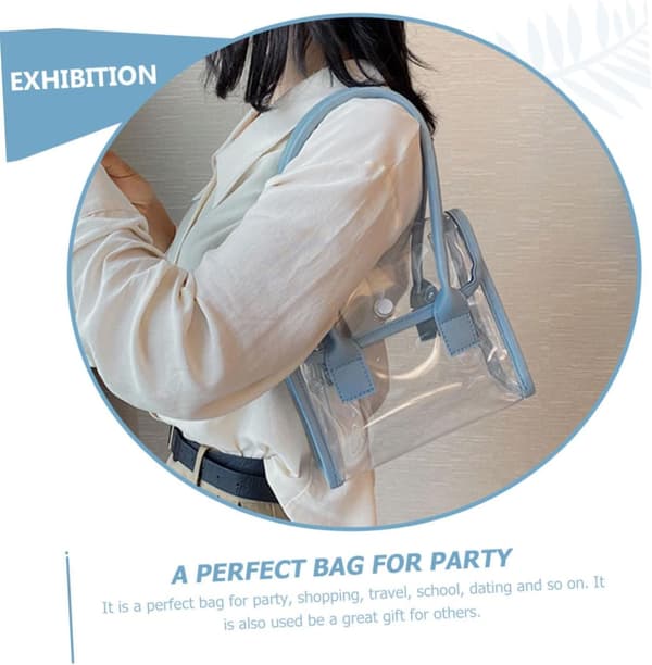 Jellytaske til kvinder PVC-materiale modetaske til shopping og arbejde