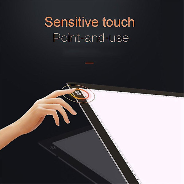 A3 Bärbar LED Ritbord Touch Dimmbar Bord