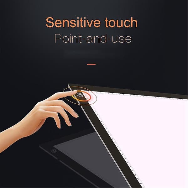 A3 Bærbar LED Tegnebræt Touch Dæmpbar Bord