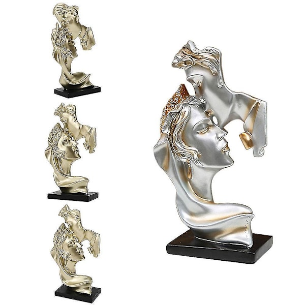 Figur Statue Harpiks Håndværk Ornament Stue Soveværelse Butik Cafe Dekoration Glod