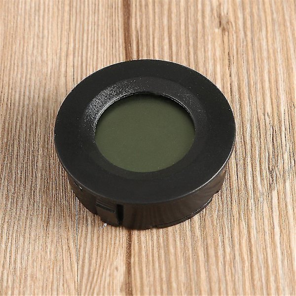 Rund Mini Digital Cigar Humidor Hygrometer Termometer