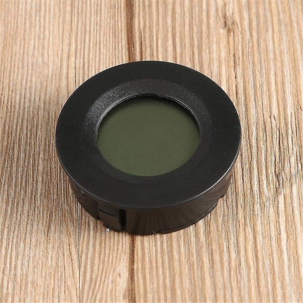 Rund Mini Digital Sigar Humidor Hygrometer Termometer