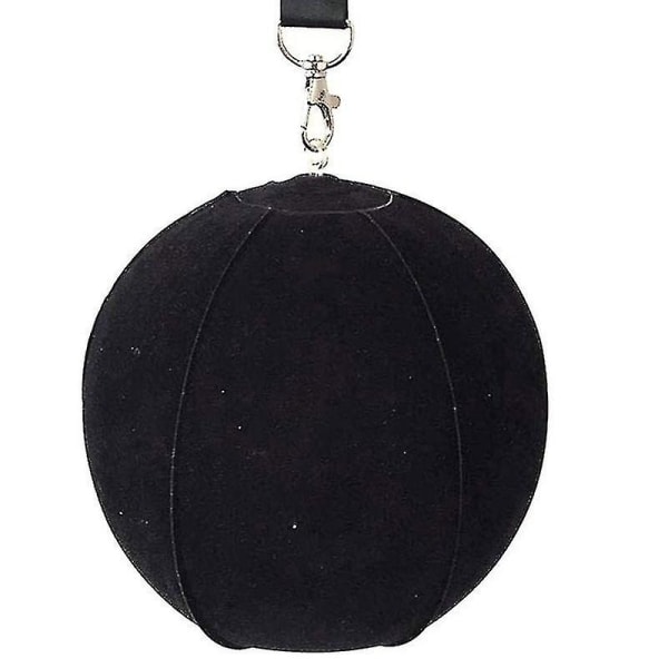 Golfswingtrenerball med smart oppblåsbar, assisterende korrigeringstrening (1 stk, svart)