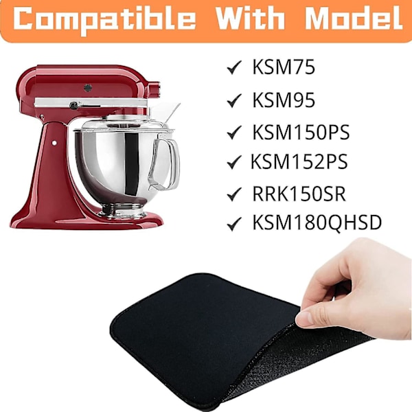 2 st Mixer Mover för Mixer, Mixer Glidmatta Köksapparat Glidare för
