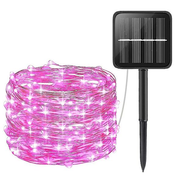 Udendørs Solcelledrevne LED-Lysstreng Bryllup 10m 100 LED 8 Tilstande
