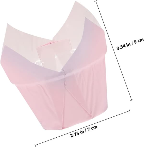 50 stk. tulipanpapir bakekopper lette dekorative cupcakeformer