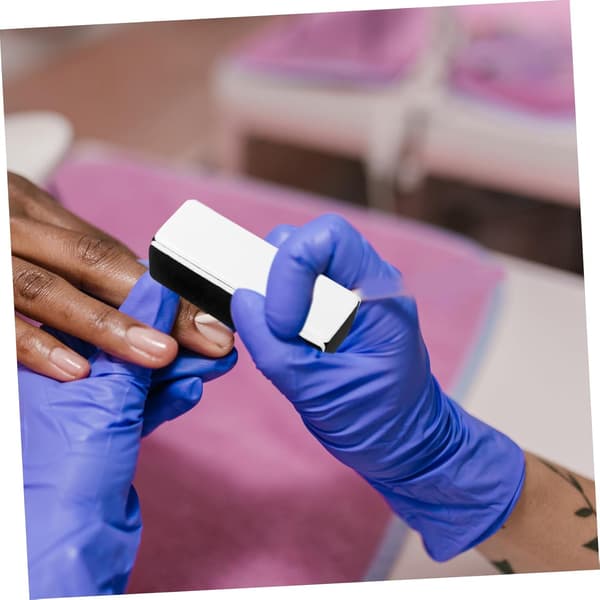 6 stk. firesidede neglebuffere af svampemateriale til manicure og pedicure
