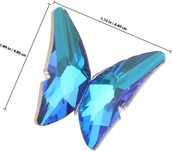 2 stk sommerfugl diamant blomst skospenne for DIY sko klesdekor