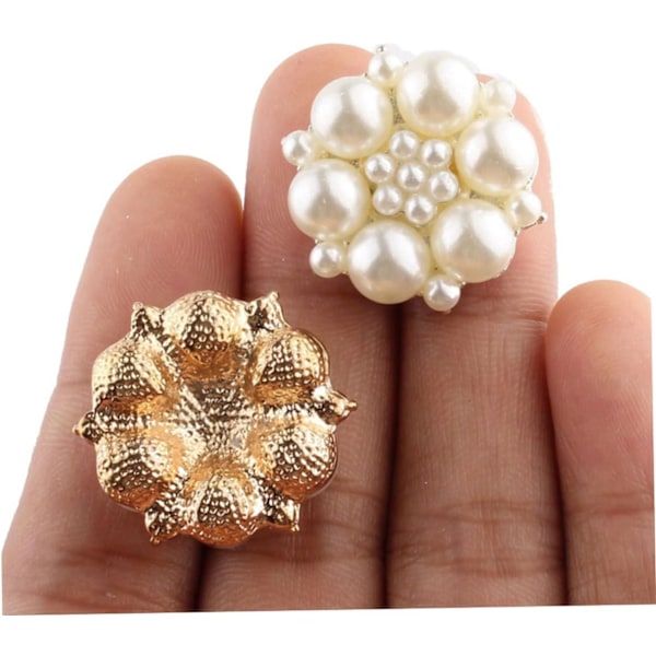 16 stk. Kreativ Legeringsbase Rhinestone Perle DIY Tilbehørssæt