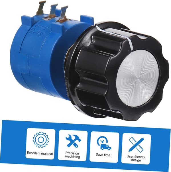 2 sæt roterende potentiometer plastknap trimmer modstand til inverterregulering