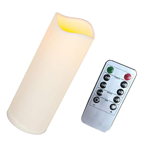 Everlasting Glow LED Indendørs/Udendørs Lys, Timer, Bisque, 3\" X 9\"