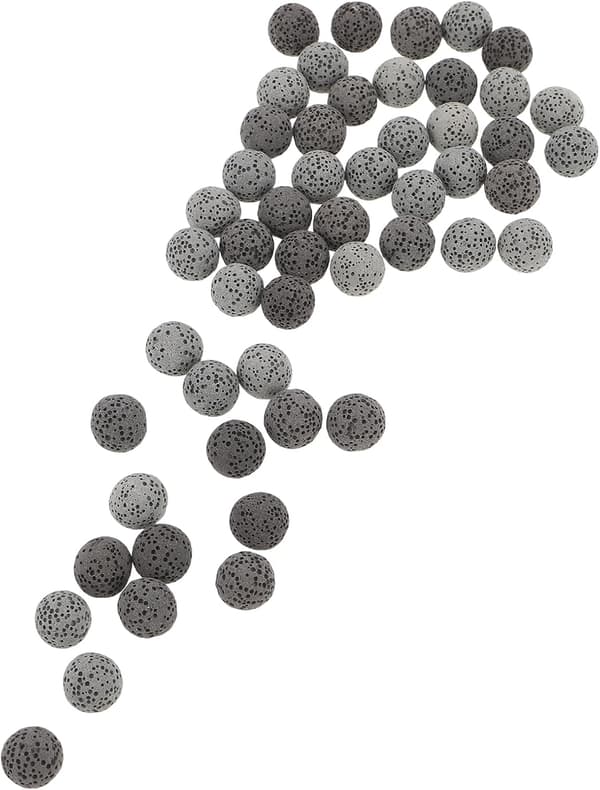 2set Naturlig vulkanisk sten diffusor runda aromaterapistenar eterisk olja doft lavastenar