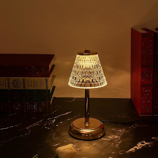 Krystallbordlampe Dekorativ Kunstnerisk USB Soverom Jenterom