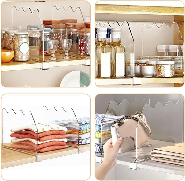 6 stk. skabsdelere, let installation, moderne stilfuldt design